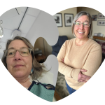 Cheryl during her stay at the Heart Institute and Cheryl feeling better today.