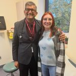 Gabriella Hammond with Dr. Maharajh